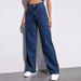 Women's Clothing High Waist Wide Leg Jeans Floor Length Straight Versatile Retro Drape For Students_mkmklike.com