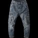 Men's Vintage Cargo Jeans - Oversized Workwear Denim Pants With Multi-Pockets (M-XXXL) | Retro Streetwear Utility Trousers_mkmklike.com