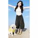 Gray Cargo Jeans for Women High Waist Wide Leg Casual Cropped Pants Slimming High Street Loose Fit New Summer Lazy Style_mkmklike.com