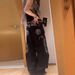 Women's Wide Leg Jeans High Waisted Street Style Retro Embroidered With Letters And Flowers Loose Fit Floor Length Y2K Trousers_mkmklike.com