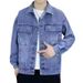 Men's Clothing Men's Denim Jacket Spring And Autumn New Style Construction Site Wear Resistant Casual Handsome Jacket Denim Clothes_mkmklike.com