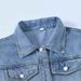 K New Retro Blue Denim Jacket For Women; Loose And Plus-size Top._mkmklike.com