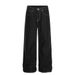 Trendy American Style Loose Jeans For Men, Vibe Style, Simple Versatile Wide-Leg With Stitched Details, Casual_mkmklike.com