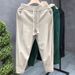 Waffle Pants For Men, Fitting Leg Tied Casual Sweatpants, Trendy Brand Ins, Loose American High Street Sports Pants,_mkmklike.com