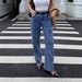 Women's High-Waisted Distressed Star Jeans – Vintage Washed Denim, Loose Fit & Streetwear Style (Sizes S-Xl)_mkmklike.com
