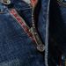 Men's Clothing Fashion Retro Jeans Distressed Dark Blue Cat Whisker Washed Slightly Elastic Slim Fit Small Straight Trousers_mkmklike.com