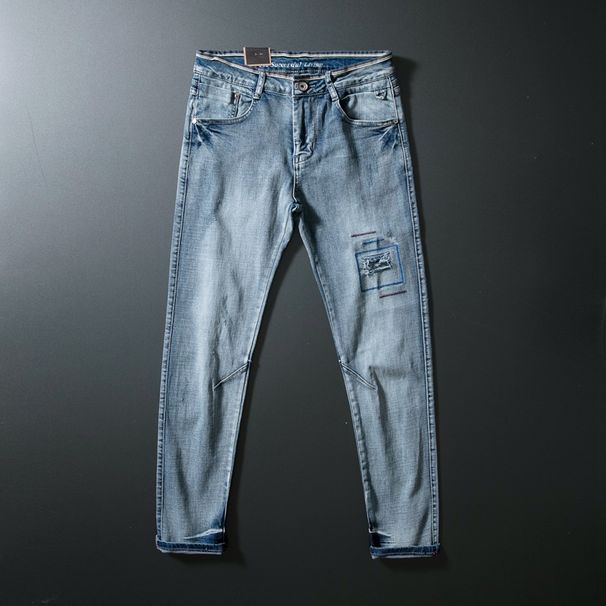 High End Washed Denim Jeans American Style Trendy Straight Leg Loose Casual Men's Trousers Autumn New Arrival Versatile_mkmklike.com