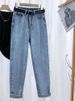 K Cowboy Straight Leg Pants For Women, New Style, Slim, High Waisted, Loose Nine Inch Haren Carrot Pants. No Belt Or Other Accessories_mkmklike.com