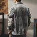 Men's Clothing Vintage Washed Denim Jacket – Oversized Workwear Coat For Men (Sandstone, M-XXXL) Hot-selling_mkmklike.com