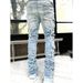 Men's Streetwear Straight Leg Jeans – High Waist Washed Denim Pants For Hip-Hop & Casual (S-XXL, 5 Colors)_mkmklike.com
