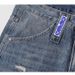 Men's American Style Washed Retro Jeans Ripped Straight Leg Wide Leg Pants Midweight Cotton Black Blue Autumn Trendy Brand_mkmklike.com