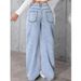 Women's Clothing High Waist Straight Jeans Women's Summer Loose Trendy All Match Long Pants_mkmklike.com