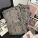 Men's Post-Apocalyptic Jeans – Distressed Utility Denim Pants With Sculptural Drapery & Asymmetrical Pockets (S-3XL, Charcoal Black)_mkmklike.com