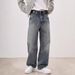 Men's Clothing High Street Retro Washed Hole Straight Jeans Men's Style Old Cleanfit Loose Wide Leg Casual Trousers Trend_mkmklike.com