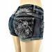 Women's Clothing Summer High Street Sexy Hot Girl Style Fashion Hot Pants Embroidered Denim Shorts_mkmklike.com
