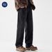Nordmann Muqiu Clothing | Autumn New Black Washed Jeans Men's Trendy Brand Japanese Style Loose Straight Wide-Leg Pants_mkmklike.com