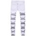 Men's Slim Fit Stretch Denim Jeans With Ripped Details - Mid Rise Skinny Pants For Casual & Streetwear_mkmklike.com