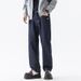 Jeans Men's Loose Straight Tube Thickened Drape Lyocell Does Not Fade Harlan Mid-waist Large Size Youth Trendy Brand Plus Knowledge Clothes Ornament_mkmklike.com