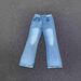 "Men's Ice Blue Flared Jeans – Lightning Wash & Subtle Distressing | Clean Fit Bootcut | Retro Revival Silhouette"_mkmklike.com