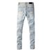 Men's Clothing Fashion Brands Street Hiphop Fashion Tight Fit Skinny Jeans_mkmklike.com