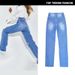 Women's Clothing Women's High Waist Straight Jeans Women's Loose Daddy Pants Washed Street Hole Spring And Autumn Carrot Pants_mkmklike.com