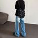 Men's Clothing Clean Fit Vintage Washed Jeans For Men & Women – American High Street Style, Relaxed Straight Leg Denim Pants_mkmklike.com