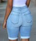 Women's Clothing Fashion High Waist Ripped Denim Shorts For Women_mkmklike.com