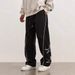 Men's New Embroidered High Street Trendy Brand Casual Legged Pants Men_mkmklike.com