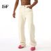 Men's Clothing 2025 New Minimalist Style Solid Color Versatile Basic Style Drapey Flared Casual Pants Denim Trousers_mkmklike.com