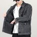 Pulse Pulse 2025 New Spring Autumn Denim Japanese And European Style Casual Multi-Pocket Workwear Loose Plus Size Men's Jacket_mkmklike.com