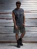 Men's European Fit Denim Shorts - Distressed Hem With Rhinestone Detail Summer Casual Cargo Shorts_mkmklike.com