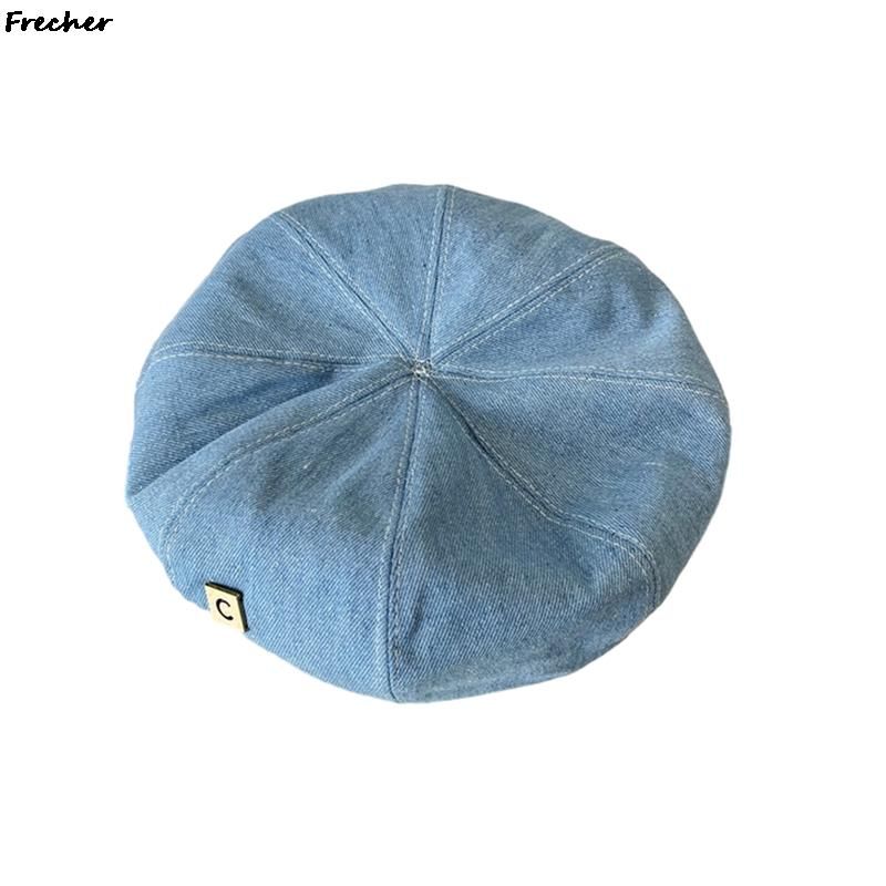 Hot Sale Women Jeans Berets Hat Retro Casual Painter Cap Party Denim Beanies England Style Ladies Autumn Snapback Hats Newsboy_mkmklike.com