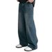 "90s Vintage Wide-Leg Jeans – Unisex High Waist Relaxed Fit Denim Pants (Oversized Straight Cut, Retro Streetwear Year-Round Staple)"_mkmklike.com