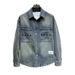 Collar Distressed Washed Denim Jacket, Fashionable, Simple And Trendy Shirt, Men's Jacket_mkmklike.com