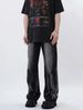 Men's Clothing High Street Niche Design Jeans Retro Trend Straight Loose Drooping Wide Leg Pants_mkmklike.com