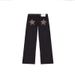 Women's Loose Straight Leg Jeans Star Studded Design Casual Cotton Denim Jeans For Spring/Autumn Office Lady Street Style_mkmklike.com