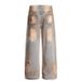 Wasteland Style Design Vintage Wide-Leg Mid-Low Waist Jeans Hot Girl Casual Extended Slimming Pants For Women_mkmklike.com