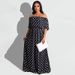 Summer New Dot Print Fashion Casual Plus size Dresses_mkmklike.com
