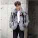 Men's clothing Autumn-winter fur men's coat Fashion casual silver fox fur coat thickened to keep warm_mkmklike.com