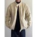2025 American Washed Canvas Denim Men's Spring And Autumn Stand Collar Design Casual Jacket Top_mkmklike.com