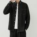 Pulse 2024 New Cross-Border Fashion European And American Wholesale Plus Size Men's Autumn Winter Denim Shirt_mkmklike.com