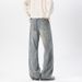 American Retro Lightning Pattern Flared Jeans For Men, Autumn Winter Trendy Brand, Stylish And Slimming, Plus Size,_mkmklike.com