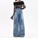 American High Street Design Splash Paint Graffiti Wide-Leg Jeans For Women, Autumn Vintage Distressed Post-Apocalyptic_mkmklike.com
