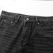 RDT Men's Clothing | American Cleanfit Black Fringed 507 Jeans, Retro Washed And Old Trousers_mkmklike.com