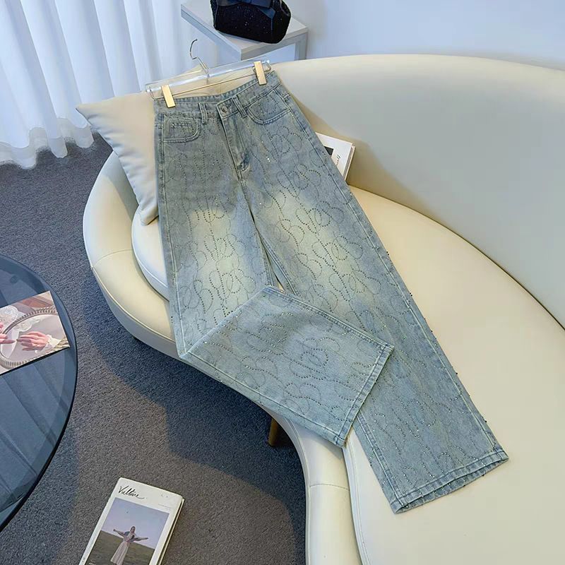 Women's Clothing Spring New Style No Leg High Waist Loose Slim Mopping Straight Pants_mkmklike.com