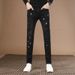 Pulse European American High-End Brand Ink-Splattered Printed Jeans For Men, Trendy Stretch Slim Fit Skinny Pants, Autumn And_mkmklike.com