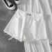 Women's High Waist Slimming Denim Shorts Summer Ripped Wide Leg Pants Loose Versatile A-Line Hot Girl Trendy Frayed Hem_mkmklike.com