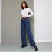 Classic Straight-Leg Women's Jeans – Premium Cotton Denim, Comfort Fit, Dark Blue (Sizes 25-32)_mkmklike.com