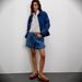 Women's Sexy Ruffled Denim Shorts Mid-Waist Elastic Waist Tie Detail New Hot Selling_mkmklike.com