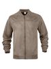 Cross-Border European And American Men's Suede Zipper Jacket Patchwork Design Simple Solid Color Coat_mkmklike.com